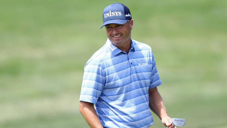 Ryan Palmer Blue Striped Shirt Smiling Wallpaper