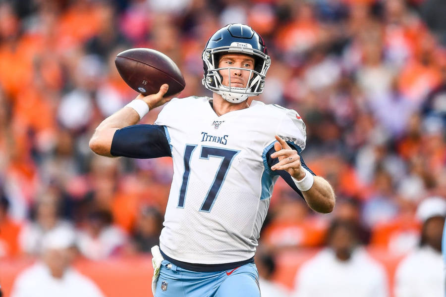 Ryan Tannehill Tennessee Titans Nfl Match Wallpaper