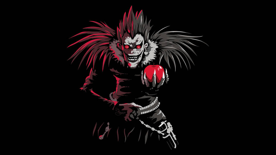 Ryuk Holding An Apple Wallpaper