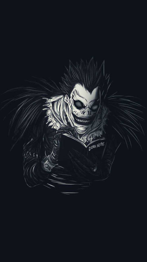 Ryuk In The Dark From Death Note Iphone Wallpaper