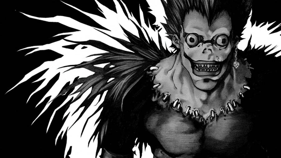 Ryuk White Silhouette Wallpaper