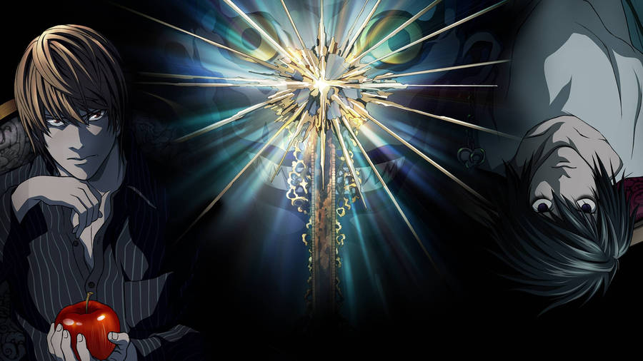 Ryuk With Light And L Wallpaper