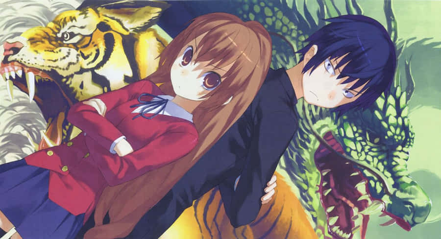 Ryuuji Takasu And Taiga Aisaka Wallpaper