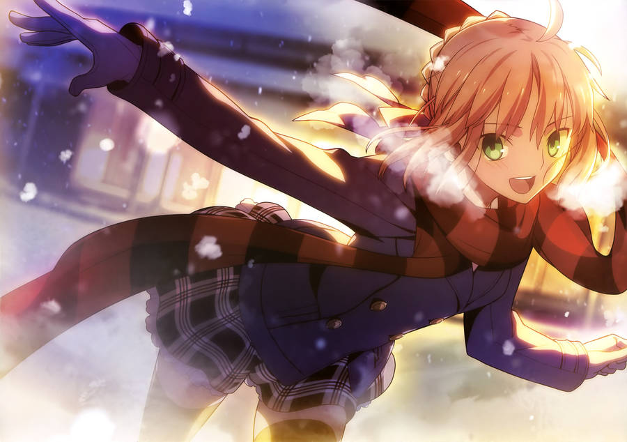 Saber Anime 4k Wallpaper