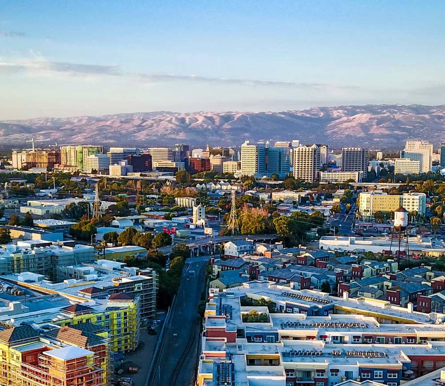 Sacramento Cityscape From The Sky Wallpaper