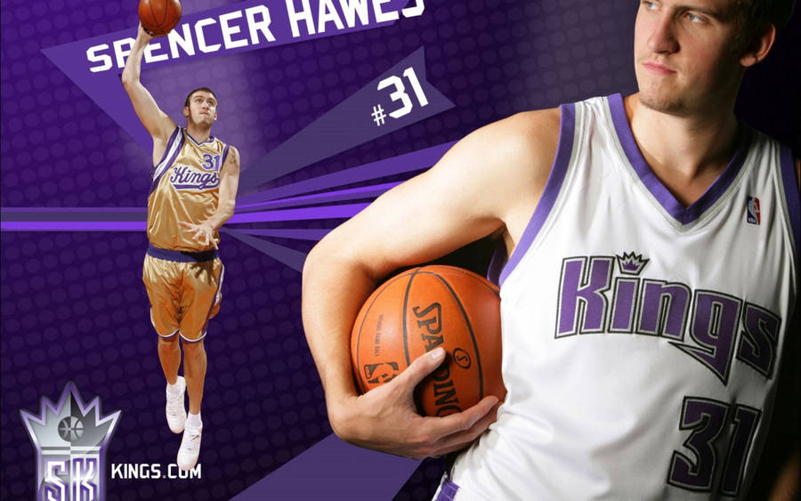 Sacramento Kings Spencer Hawes Digital Cover Wallpaper