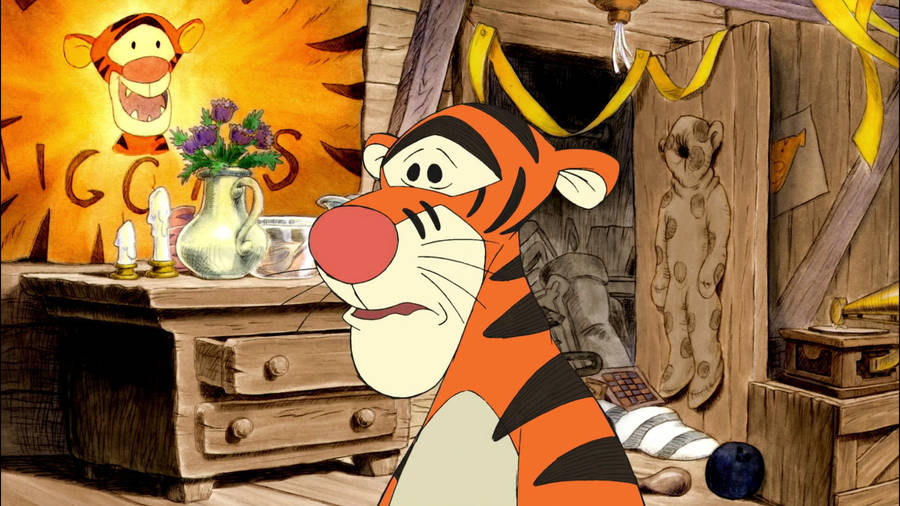 Sad And Worried Tigger Wallpaper