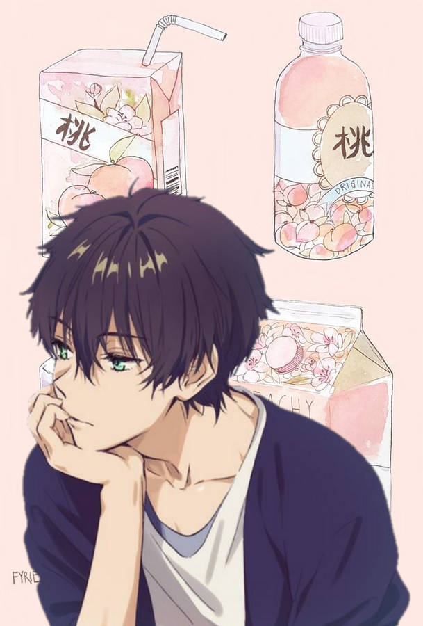 Sad Anime Boy Hōtarō Oreki Aesthetic Wallpaper