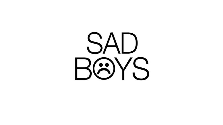 Sad Boys Typography With Icon Wallpaper