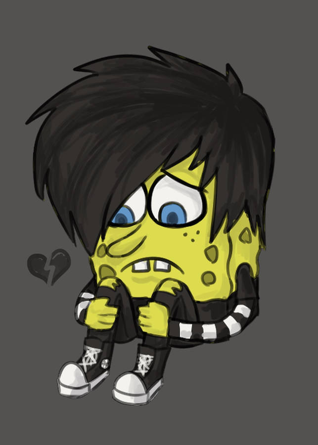 Sad Emo Spongebob Pfp Wallpaper