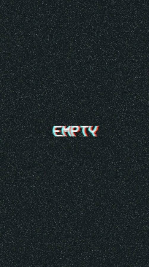 Sad Empty Static Iphone Wallpaper