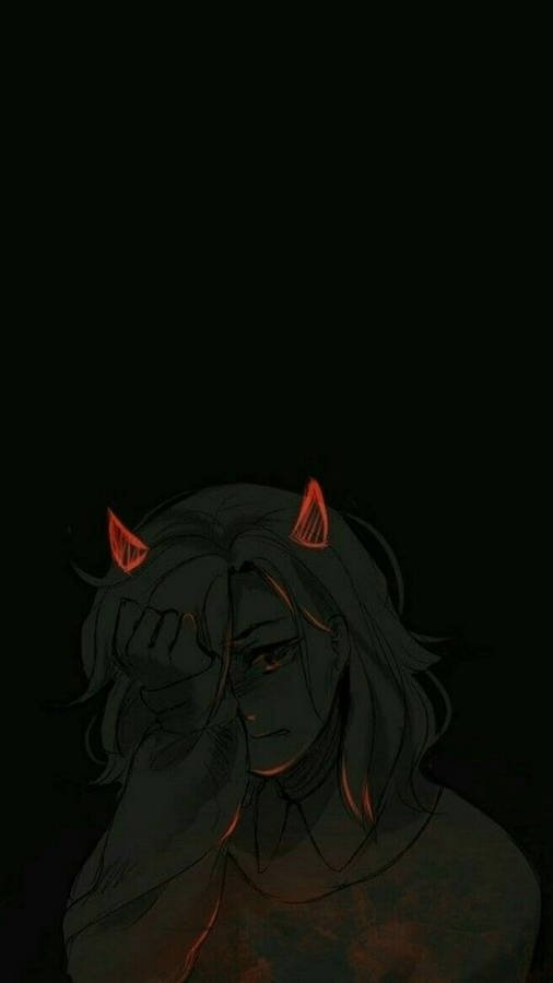 Sad Girl Aesthetic Devil Girl Crying Wallpaper