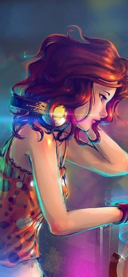 Sad Music Lover Girl Profile Wallpaper