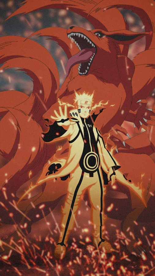 Sad Naruto Kurama Mode Wallpaper