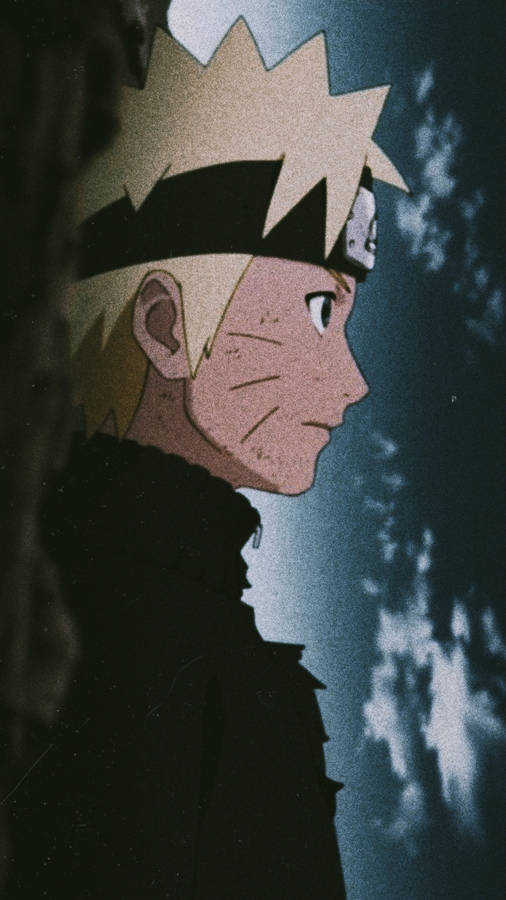 Sad Naruto Side Profile Wallpaper