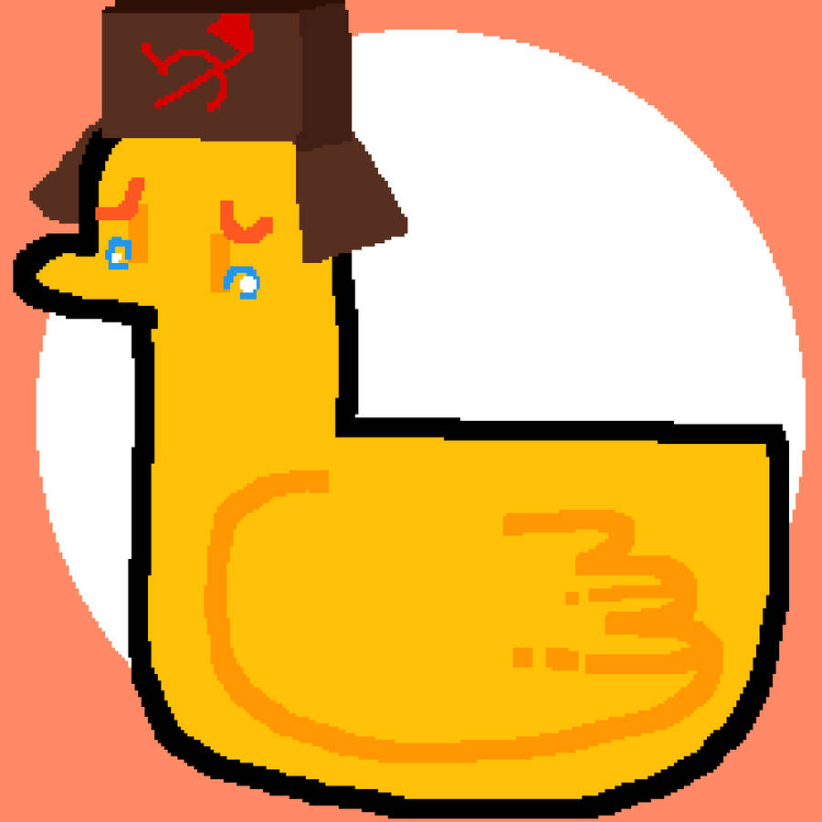 Sad Pfp Duck With Ushanka Wallpaper