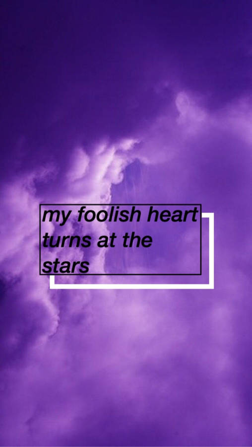 Sad Quote Dark Purple And Black Wallpaper