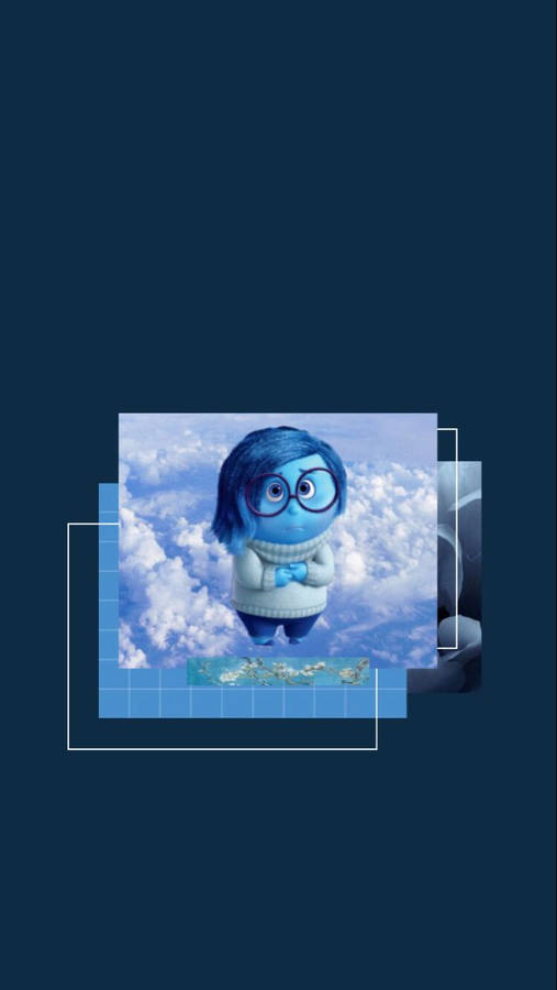 Sadness Inside Out In Clouds Wallpaper