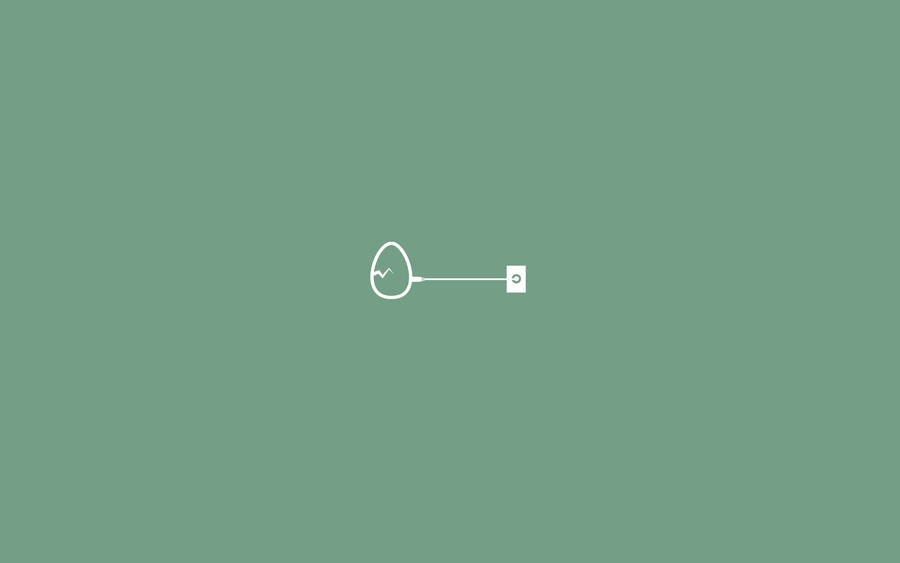 Sage Green Aesthetic Egg Wallpaper