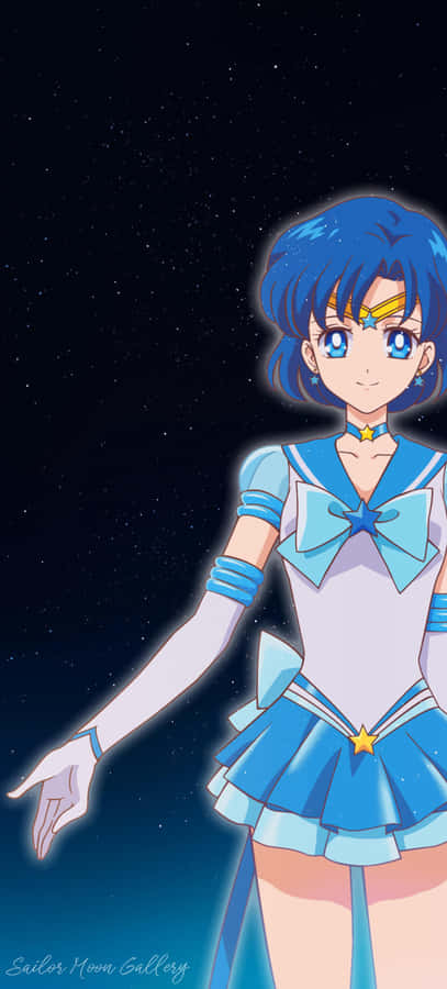 Sailor Mercury, A Guardian Of Love And Justice Wallpaper