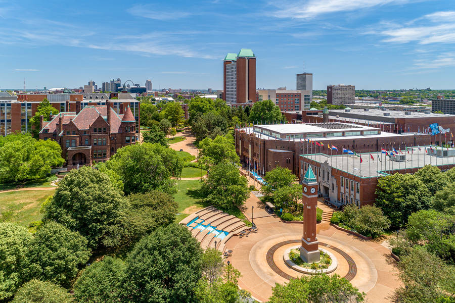 Saint Louis University Clock Tower Wallpaper