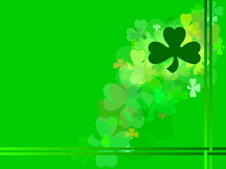 Saint Patrick’s Day With Overlapping Borders Wallpaper