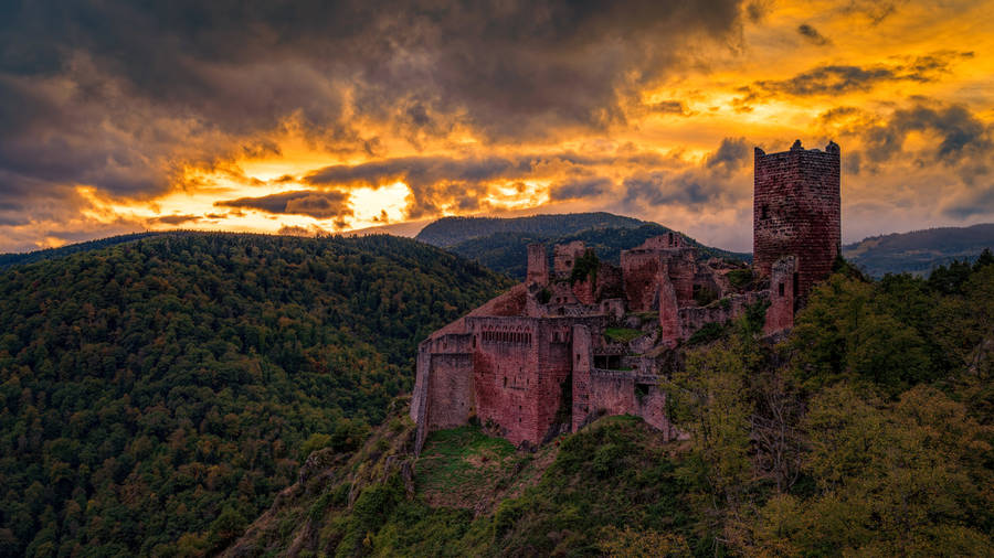 Saint Ulrich Castle France Wallpaper