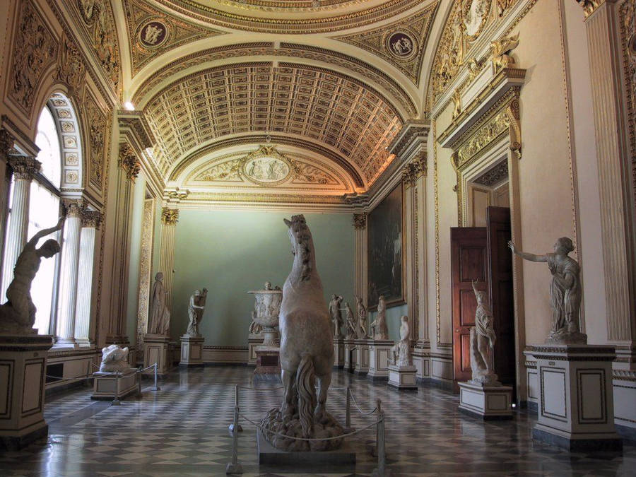 Sala Della Niobe Uffizi Gallery Wallpaper