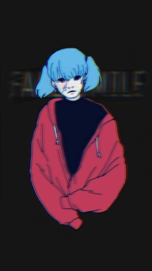 Sally Face In A Red Jacket Wallpaper