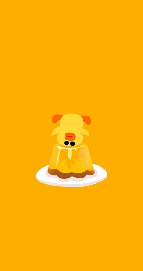 Sally The Yellow Cartoon Line Friend Wallpaper