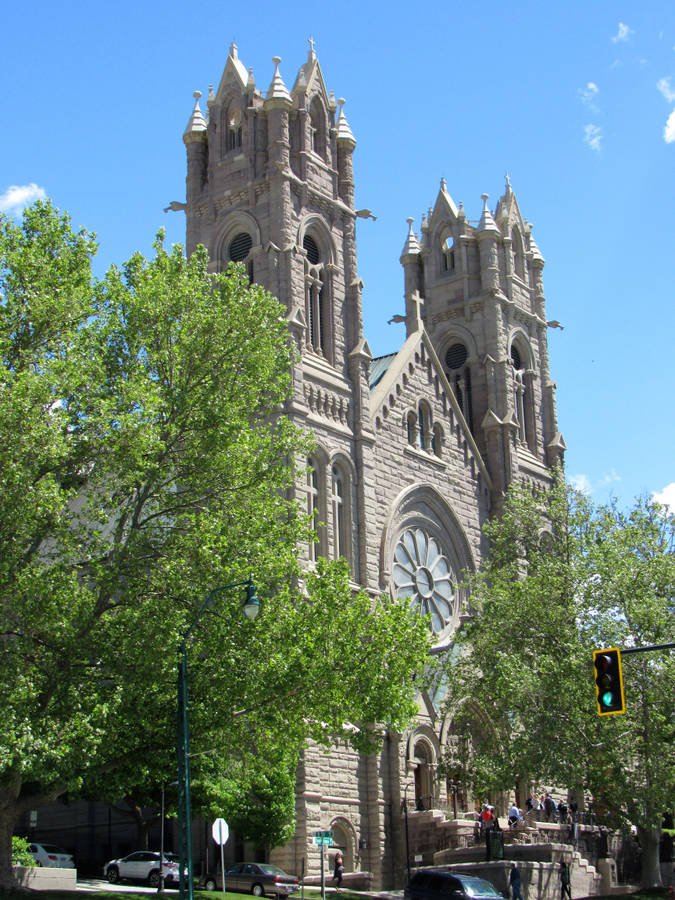 Salt Lake City Cathedral Of Madeleine Wallpaper
