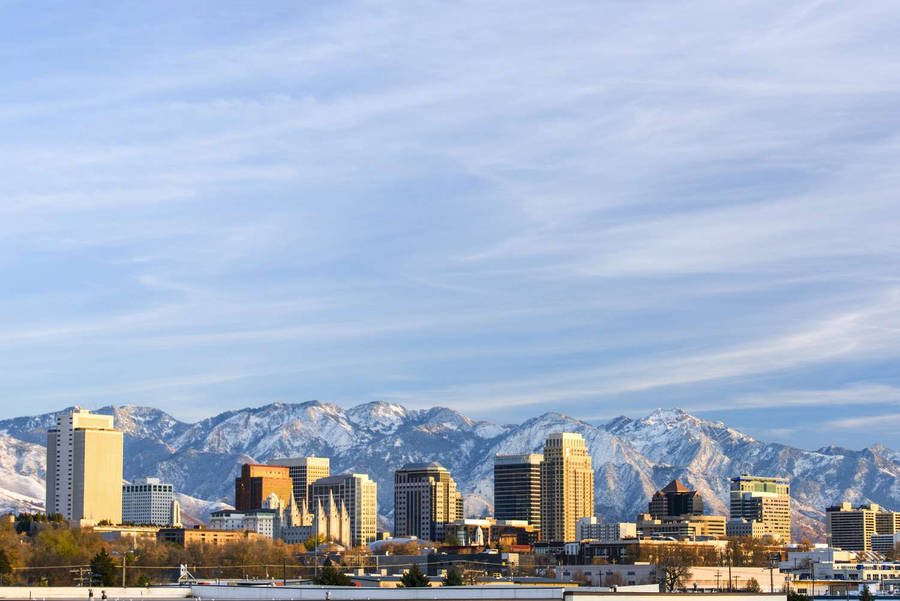 Salt Lake City Clear Sky Wallpaper