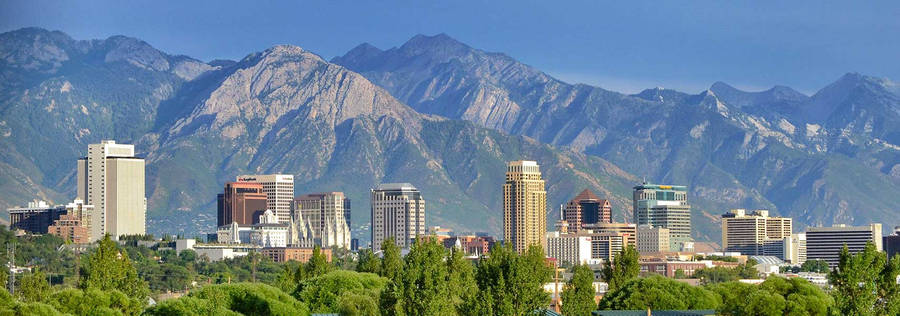 Salt Lake City Wide Angle Shot Wallpaper