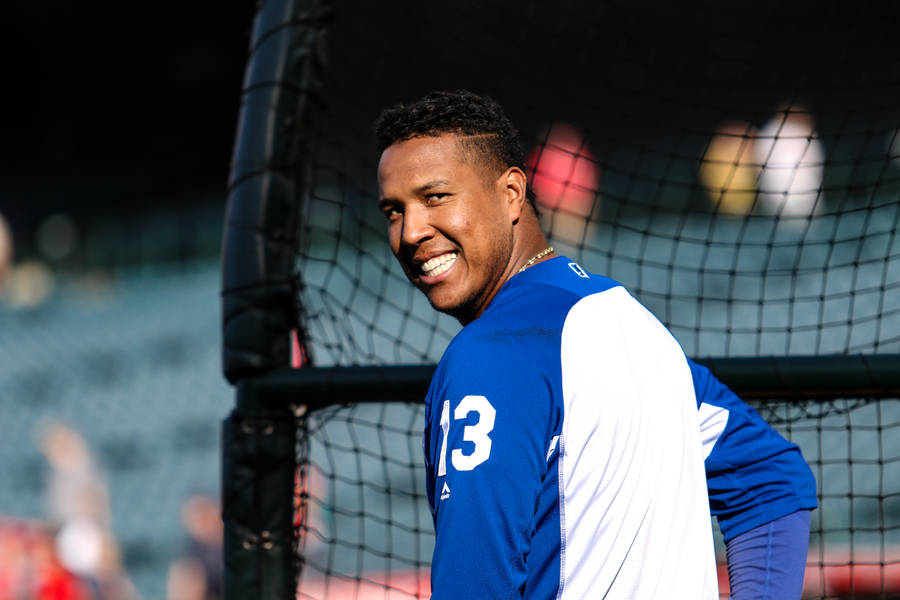 Salvador Perez Over A Shoulder Wallpaper