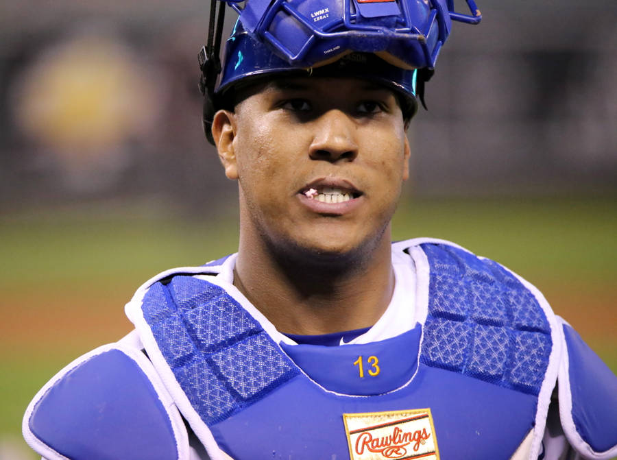 Salvador Perez Raised Visor Wallpaper