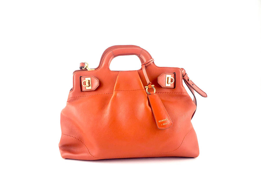 Salvatore Ferragamo Orange Bag Wallpaper