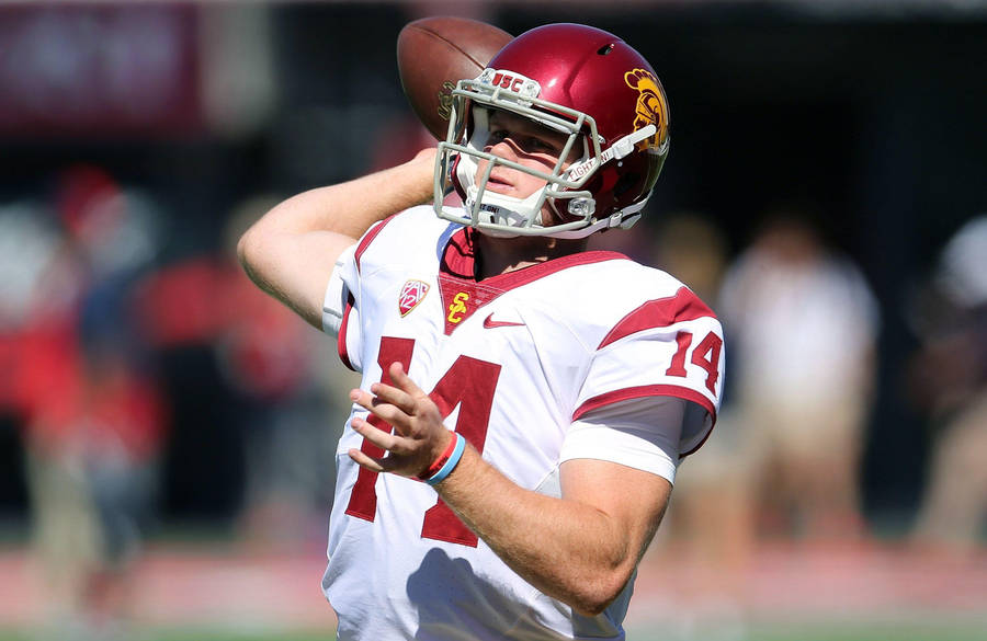 Sam Darnold In Football Match Wallpaper