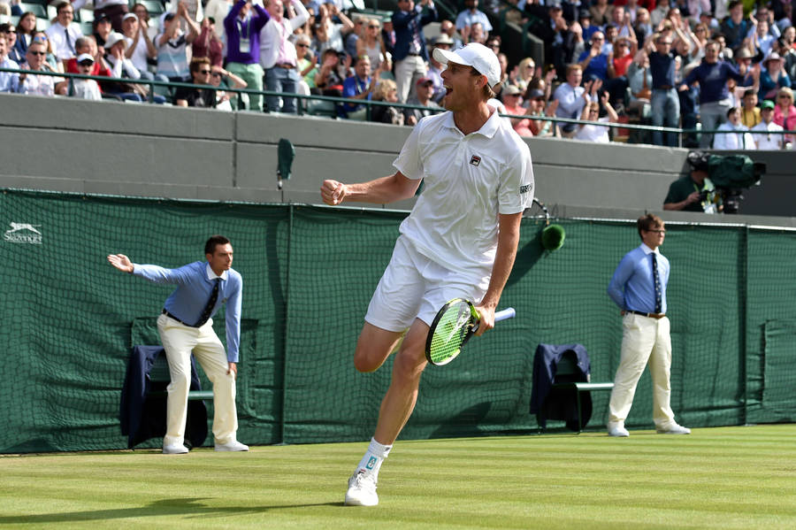 Sam Querrey Running On Court Wallpaper