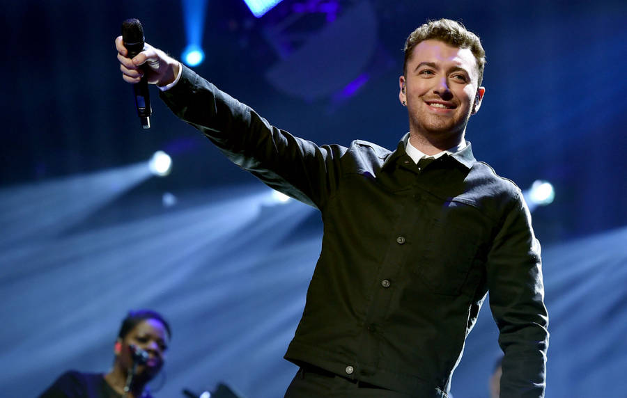 Sam Smith At 2015 Iheartradio Festival Wallpaper