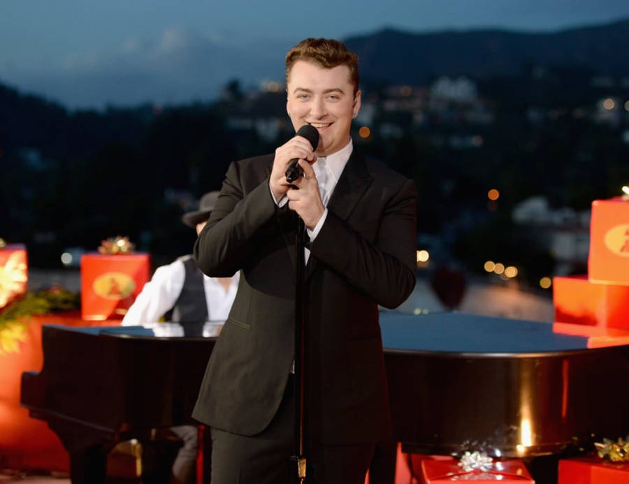 Sam Smith Grammy Christmas 2014 Wallpaper