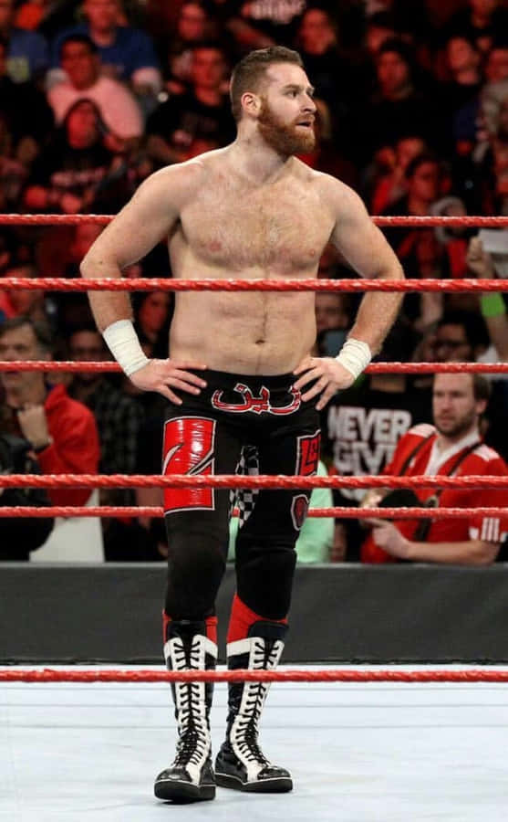 Sami_ Zayn_ Wrestling_ Ring_ Stance Wallpaper