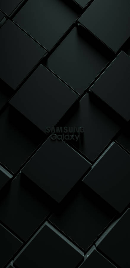Samsung Galaxy 3d Dark Aesthetic Cubes Wallpaper