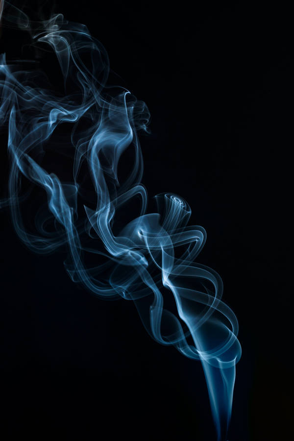 Samsung Galaxy 4k Cyan Smoke Wallpaper