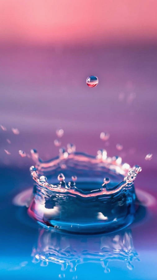 Samsung Galaxy 4k Water Droplet Splash Wallpaper