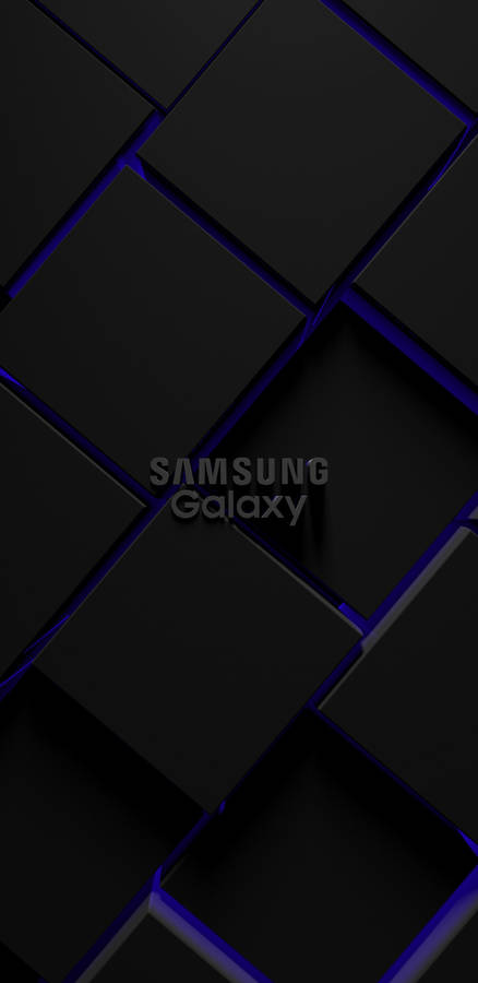 Samsung Galaxy Cubes Purple Light Wallpaper