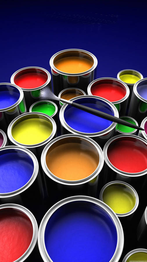 Samsung Galaxy S5 Paint Buckets Wallpaper