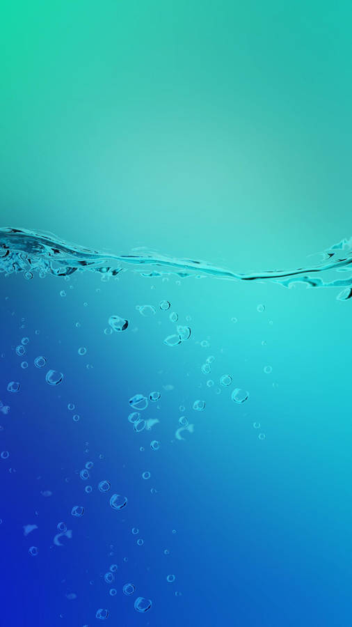 Samsung Galaxy S7 Edge Water Bubbles Wallpaper