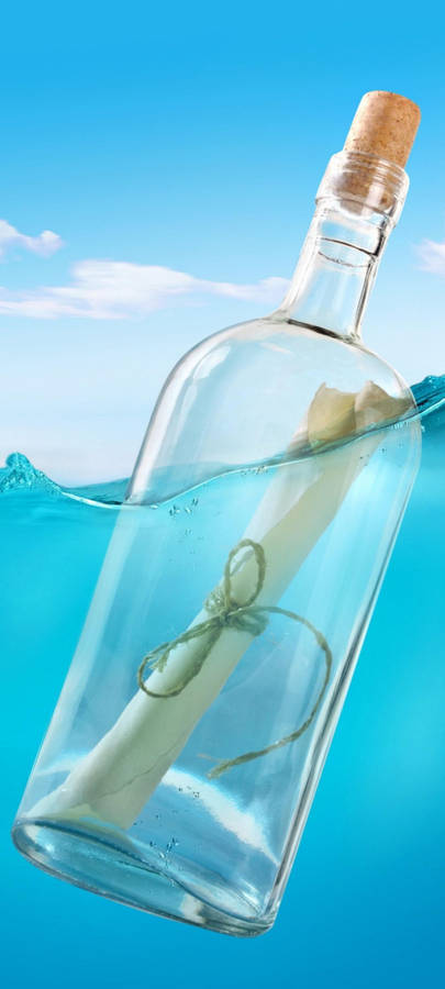 Samsung S21 Ultra Message Bottle Wallpaper