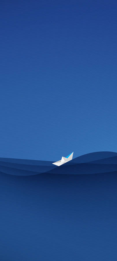 Samsung S21 Ultra Paper Boat Wallpaper