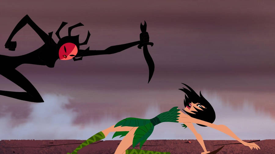 Samurai Jack Ashi Vs Her Mother Wallpaper